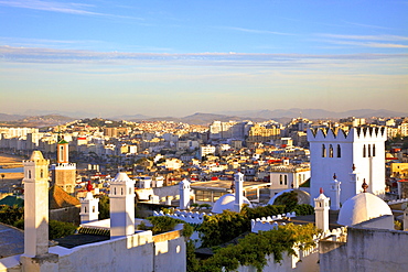 View over Kasbah to Tangier, Tangier, Morocco, North Africa, Africa