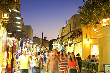 Sokratous Street, Rhodes, Dodecanese, Greek Islands, Greece, Europe