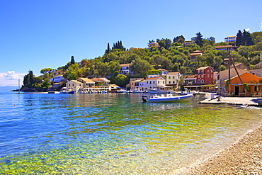 Loggos Harbour, Paxos, The Ionian Islands, Greek Islands, Greece, Europe