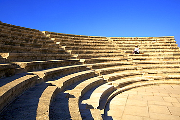 Roman Odeon, Kato Paphos Archaeological Park, UNESCO World Heritage Site, Paphos, Cyprus, Eastern Mediterranean, Europe