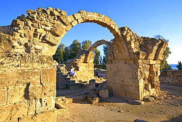 Saranda Kolones, Kato Paphos Archaeological Park, UNESCO World Heritage Site, Paphos, Cyprus, Eastern Mediterranean, Europe