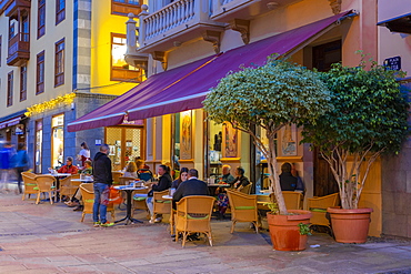 Restaurant, Puerto de la Cruz, Tenerife, Canary Islands, Spain, Atlantic Ocean, Europe