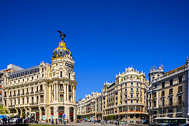 Exterior of Metropolis Building, Madrid, Spain, Europe