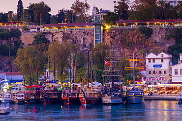 Antalya Harbour with New Lift and Viewing Area, Antalya, Turkey, Asia Minor, Eurasia