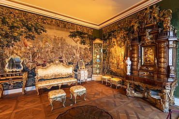 Christian VI's Room, Rosenborg Castle, Copenhagen, Denmark, Scandinavia, Europe