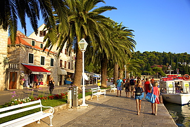 Esplanade, Cavtat, Dalmatia, Croatia, Europe