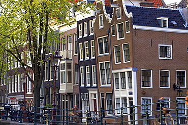 Gabled canal houses, Amsterdam, Netherlands, Europe