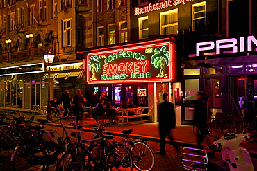 Bar in Rembrandtsplein, Amsterdam, Netherlands, Europe