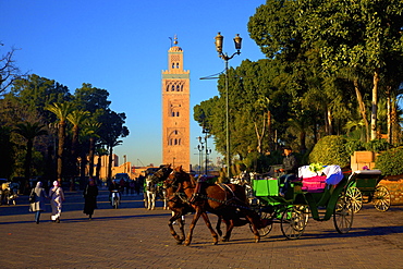 Koutoubia Mosque, UNESCO World Heritage Site, Marrakech, Morocco, North Africa, Africa 