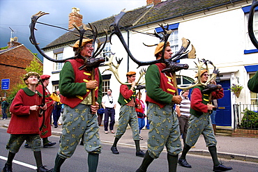 Abbots Bromley Horn Dance, Abbots Bromley, Staffordshire, England, United Kingdom, Europe