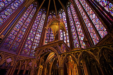 Sainte-Chapelle interior, Paris, France, Europe