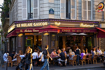 Restaurant in Montmartre, Paris, France, Europe