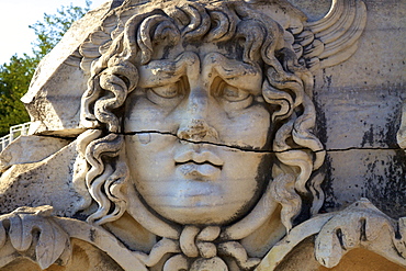 Head of Medusa, Temple of Apollo, Didyma, Anatolia, Turkey, Asia Minor, Eurasia