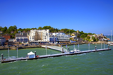 Cowes from the sea, Cowes, Isle of Wight, England, United Kingdom, Europe