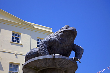 Statue of The Toad, Charing Cross, St. Helier,  Jersey, Channel Islands, Europe 