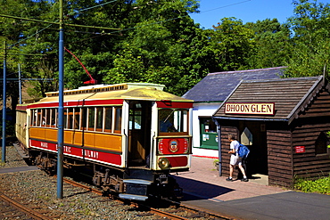 Manx Electric Railway, Dhoon Glen Station, Dhoon Glen, Isle of Man, Europe