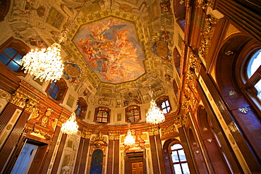 Interior of Belvedere Palace, UNESCO World Heritage Site, Vienna, Austria, Europe 