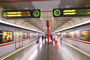 U-Bahn, Vienna, Austria, Europe 