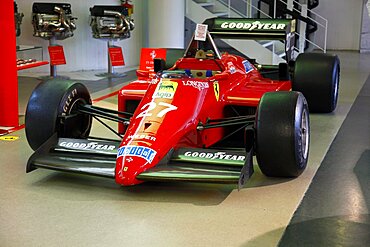 Red Ferrari F156 Racing Car produced in 1985, Maranello, Emilia-Romagna, Italy, Europe