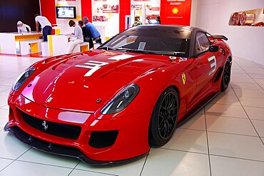 Red Ferrari F599 Xx 2010, Maranello, Emilia-Romagna, Italy, Europe