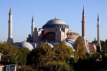 Hagia Sophia Mosque (Aya Sofya), UNESCO World Heritage Site, Istanbul, Turkey, Europe