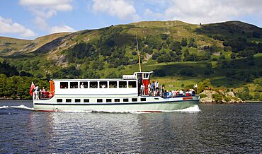 Lady Wakefield Boat, Ullswater, Lake District National Park, Cumbria, England, United Kingdom, Europe