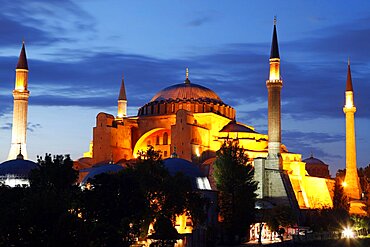 Hagia Sophia Mosque (Aya Sofya), UNESCO World Heritage Site, Istanbul, Turkey, Europe