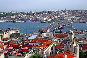 Galata Bridge and Golden Horn, Istanbul, Turkey, Europe