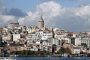 Galata Tower and skyline, Istanbul, Turkey, Europe