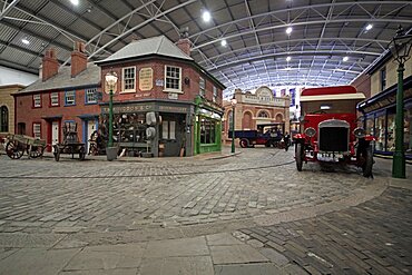 Thornycroft truck and Old Street, Basingstoke, Hampshire, England, United Kingdom, Europe