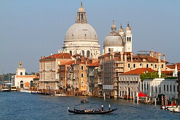 GONDOLA'S & BASILICA DI SANTA MARIA DELLA SALUTEGRAND CANAL, VENICE, ITALYVENICE DAY 4VENICE, VENEZIA, ITALY04 August 2014DIG24354