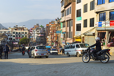 Street scene in Thamel district, Kathmandu, Nepal, Asia