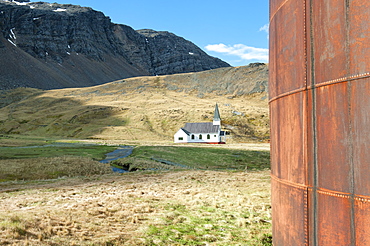 Whalers' Church, Former Grytviken Whaling Station, South Georgia, Polar Regions 