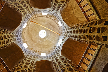 Interior of a traditional pigeon tower, Meybod, Yazd Province, Iran, Middle East