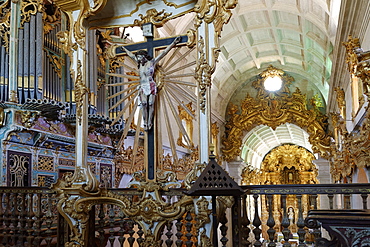 St. Martin of Tibaes Monastery, Upper Choir and organ, Braga, Minho, Portugal, Europe