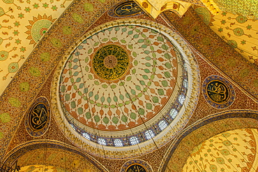 Yeni Cami or the New Mosque, Domes and cupolas, Istanbul Old city, Turkey