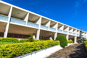 Hotel Tijuco conceived by the famous architect Oscar Niemeyer, Diamantina, Minas Gerais, Brazil, South America 