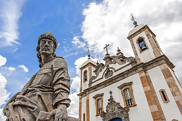 Santuario de Bom Jesus de Matosinhos, Aleijandinho masterpiece, Congonhas do Campo, UNESCO World Heritage Site, Minas Gerais, Brazil, South America
