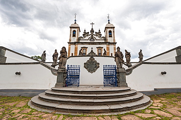 Santuario de Bom Jesus de Matosinhos, Aleijandinho masterpiece, Congonhas do Campo, UNESCO World Heritage Site, Minas Gerais, Brazil, South America 