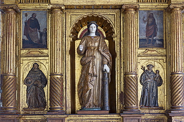 San Francisco Church and Convent, Santa Barbara retable, Quito, UNESCO World Heritage Site, Pichincha Province, Ecuador, South America 