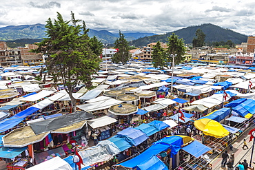 Otavalo market, Imbabura Province, Ecuador, South America 