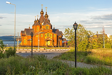 Orthodox Cathedral of the Holy Trinity, Siberian city Anadyr, Chukotka Province, Russian Far East, Eurasia