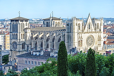 Lyon Cathedral (Saint John the Baptist Primatial), Lyon, Rhone, France, Europe