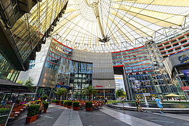 Sony Center interior near Potsdamer Platz, Berlin, Brandenburg, Germany, Europe