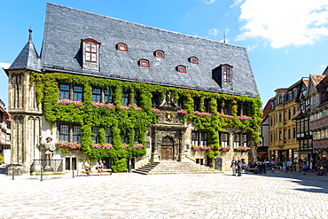 City Hall, Quedlinburg, UNESCO World Heritage Site, Harz, Saxony-Anhalt, Germany, Europe