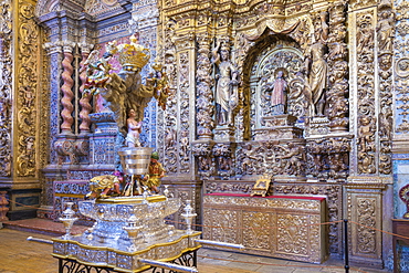 St. John the Evangelist Altar, Convento de Nossa Senhora da Conceicao (Our Lady of the Conception Convent), Regional Museum Dona Leonor, Beja, Alentejo, Portugal, Europe