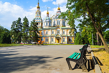 Ascension Cathedral (Zenkov Cathedral), Panfilov Park, Almaty, Kazakhstan, Central Asia, Asia