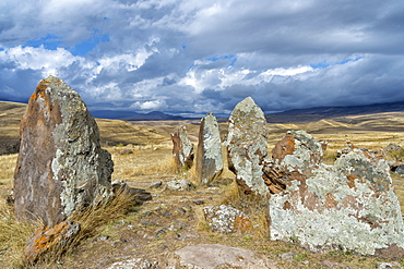 Prehistoric archaeological Karer site of Zorats, Sisian, Syunik Province, Armenia, Caucasus, Asia