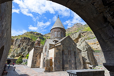 The 4th century Geghard Monastery, UNESCO World Heritage Site, Kotayk Province, Yerevan, Armenia, Caucasus, Asia