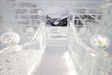 Ice Sculpture, Lake Louise, Banff National Park, Alberta, Canada, North America